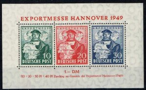Germany 1949,Sc.#664a MNH souv. sheet
