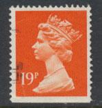 GB Machin 19p  SG X956  Scott MH106 Used ex booklet   please read details