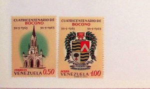 VENEZUELA Sc 833,C828 NH ISSUE OF 1963 - CHURCH & ARMS