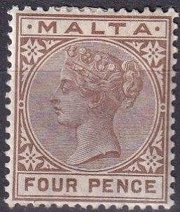 Malta #12 F-VF Unused  CV $13.00  (Z1640)