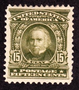 US 309 15c Clay Mint VF OG HR SCV $180