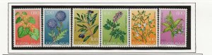 Yugoslavia 1963 Medicinal Plants sg.1555-60  set of 6   MNH