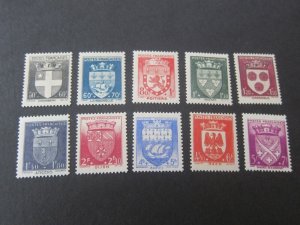 France 1942 Sc B135-141,144-46 MH