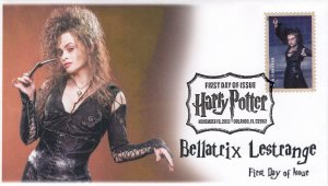 AO-4844-2, 2013, Harry Potter, FDC, Add-on Cachet, Pictorial Postmark, Bellatrix