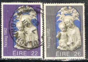 Ireland; 1982: Sc. # 535-536,  Used Cpl. Set