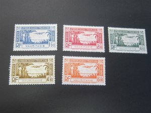 French Mauritania 1940 Sc C1-5 set MH