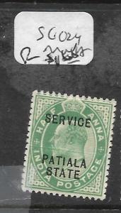 INDIA PATIALA (P2309B) KE  1/2A SERVICE  SG O24  MNH