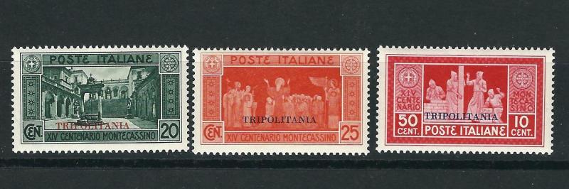 Tripolitania 28-34 Sas 54-60 MNH F/VF 1929 SCV $160.00 (2 scans)