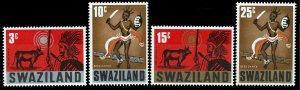 Swaziland #134-137  MNH - Native Culture (1968)