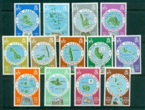 New Hebrides (Br) 1977-78 Island Maps MUH