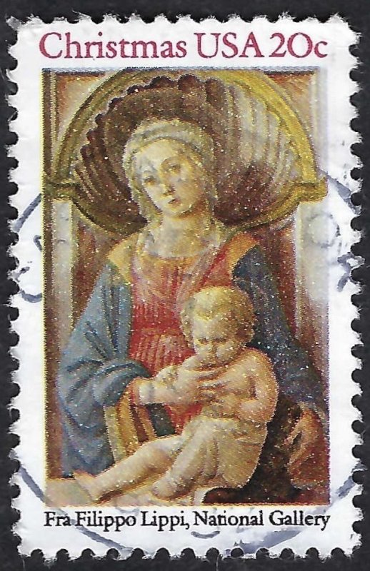 United States #2107 20¢ Madonna and Child (1984). Used.