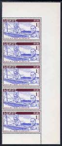 Lundy 1954 definitive Airmail without dates 1p Bleriot &a...
