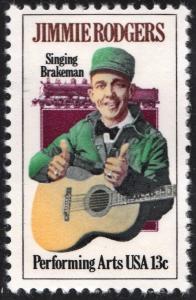 SC#1755 13¢ Jimmie Rodgers Single (1978) MNH