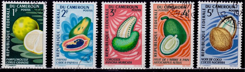 Cameroon, 1967, Local Fruits, used with gum