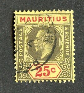 1912 Mauritius Sc# 154a die II cv $25 ( 8121 BCXX )