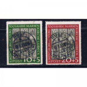 Germany B316-17 Used 1951 set (pe1050)