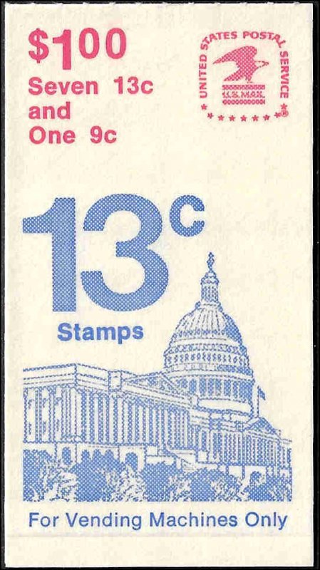 BK132 Mint,OG,NH... Booklet (1x1623B)... SCV $18.50