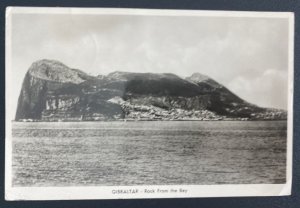 1948 Gibraltar RPPC postcard Cover To Oakland CA Usa Rock From The Bay