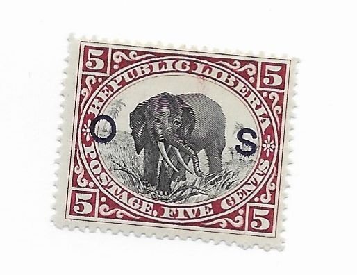 Liberia #O34 MH - CAT VALUE $3.00