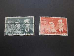 Australia 1954 Sc 267,269 FU 