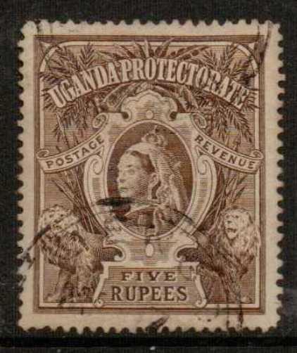 UGANDA SG91 1898 5r BROWN USED