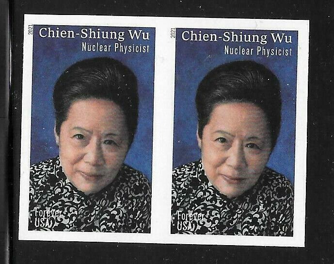 Scott #5557a IMPERFORATE (NO DIE-CUT) Chien-Shiung Wu Horiz. Pair, MNH-SOLD OUT