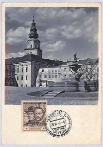 ad8739 - Czechoslovakia - POSTAL HISTORY - 1948 Maximum Card, Architecture-