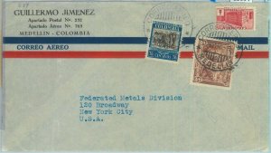 85994 - COLOMBIA - AIRMAIL COVER to the USA  1940 -  COFFEE