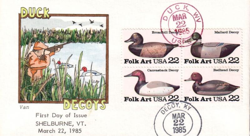 #2138-41 Duck Decoys Van FDC