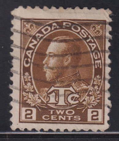 Canada MR4 King George V - War Tax 2¢ 1916