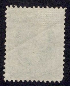 US Stamp I GRILL #136a 3c Green Washington USED SCV $100. Fantastic Centering.