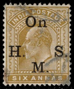 India #O42 King Edward VII; Used