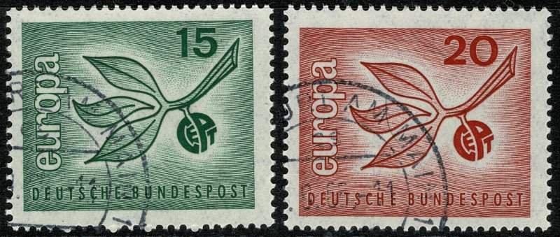 GERMANY 1965 EUROPA SET USED (VFU) P.14 SG1404-05 SUPERB