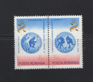 Romania #2823a  (1979 Ice Hockey pair) VFMNH CV $0.85