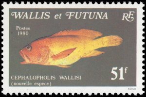 Wallis & Futuna Islands 1980 Sc 256-260 Fish CV $11.85