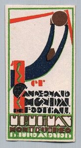 1930 Uruguay 1st Soccer Football World Cup original poster stamp cinderella MNH