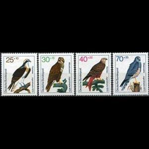 GERMANY 1973 - Scott# B496-9 Osprey Set of 4 NH