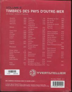 2009 French Yvert & Tellier Indian Ocean to South Pacific Stamp Catalog Volume 6