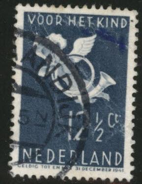 Netherlands Scott B93 used 1936 Cherub semi-postal CV $4.75