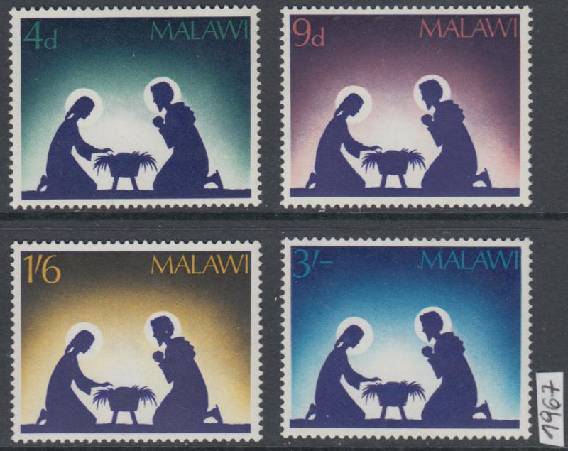 XG-AK994 MALAWI - Christmas, 1967 Nativity, 4 Values MNH Set