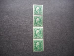 # 408 Superb Used Strip of 4  including Line Pair