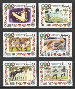 Dubai Scott 156-58,C65-67 Used H(CTO) - 1972 Munich Olympic Games - SCV $1.50