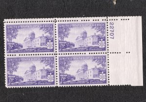 Scott# 903   OG MNH  plate block of 4
