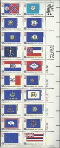 # 1633-82 1976 PLATE STRIP ONLY Mint Never Hinged ( MNH ) STATE FLAGS SHEET