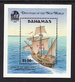 Bahamas Ships 729 Souvenir Sheet MNH VF  