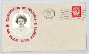 GB QEII CORONATION Illustrated *WILDING* 1953 FDC First Day Cover Uckfield XE50