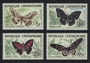 Central African Rep. Butterflies 4v 1960 MNH SG#8-11