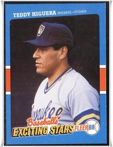 1988 Fleer Baseball's Exciting Stars #21	Teddy Higuera 