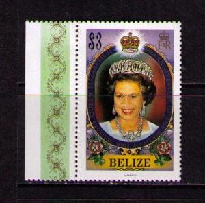 BELIZE Sc# 810 MNH FVF Strip3 MGN Queen Elizabeth II 