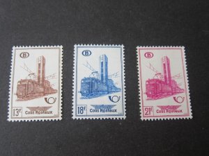 Belgium 1954 Q362-4 Train set MNH